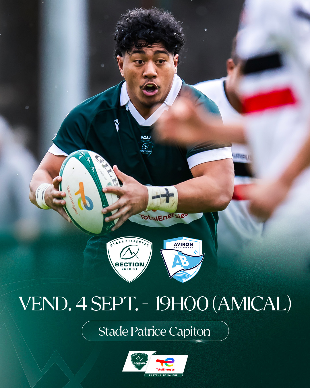 Match amical Section Paloise - Aviron Bayonnais (Espoirs) le 4 septembre à Mourenx